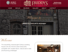 Tablet Screenshot of freddysbistro.com